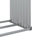 vidaXL Suport pentru bușteni, argintiu, 120x45x210 cm, oțel galvanizat vidaXL Suport pentru bușteni, argintiu, 120x45x210 cm, oțel galvanizat