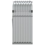 vidaXL Suport pentru bușteni, argintiu, 120x45x100 cm, oțel galvanizat vidaXL Suport pentru bușteni, argintiu, 120x45x100 cm, oțel galvanizat