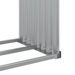 vidaXL Suport pentru bușteni, argintiu, 120x45x100 cm, oțel galvanizat vidaXL Suport pentru bușteni, argintiu, 120x45x100 cm, oțel galvanizat