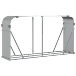 vidaXL Suport pentru bușteni, argintiu, 180x45x100 cm, oțel galvanizat