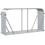 vidaXL Suport pentru bușteni, argintiu, 180x45x100 cm, oțel galvanizat