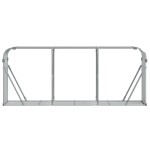 vidaXL Suport pentru bușteni, argintiu, 234x45x100 cm, oțel galvanizat