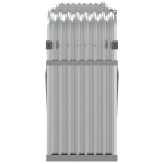 vidaXL Suport pentru bușteni, argintiu, 234x45x100 cm, oțel galvanizat