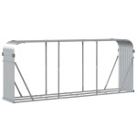 vidaXL Suport pentru bușteni, argintiu, 234x45x100 cm, oțel galvanizat