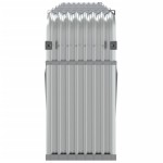 vidaXL Suport pentru bușteni, argintiu, 300x45x100 cm, oțel galvanizat