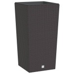 vidaXL Jardinieră cu interior detașabil, maro, 21 / 49 L, PP ratan