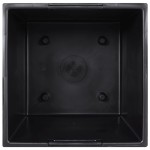 vidaXL Jardinieră cu interior detașabil, maro, 21 / 49 L, PP ratan