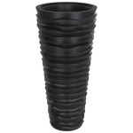 vidaXL Jardinieră cu interior detașabil, antracit 18 / 45 L PP canelat