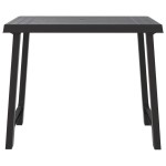 vidaXL Masă pentru camping, antracit, 79x56x64 cm, PP aspect lemn vidaXL Masă pentru camping, antracit, 79x56x64 cm, PP aspect lemn