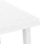 vidaXL Masă pentru camping, alb, 79x56x64 cm, PP aspect lemn vidaXL Masă pentru camping, alb, 79x56x64 cm, PP aspect lemn