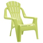 vidaXL Scaune grădină de copii 2 buc. verde 37x34x44 cm PP aspect lemn