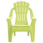vidaXL Scaune grădină de copii 2 buc. verde 37x34x44 cm PP aspect lemn