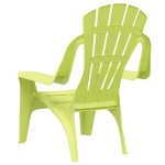 vidaXL Scaune grădină de copii 2 buc. verde 37x34x44 cm PP aspect lemn
