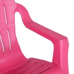 vidaXL Scaune grădină de copii 2 buc. roz 37x34x44 cm PP aspect lemn