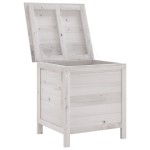 vidaXL Ladă depozitare de grădină alb 50x49x56,5 cm lemn masiv de brad vidaXL Ladă depozitare de grădină alb 50x49x56,5 cm lemn masiv de brad