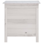 vidaXL Ladă depozitare de grădină alb 50x49x56,5 cm lemn masiv de brad vidaXL Ladă depozitare de grădină alb 50x49x56,5 cm lemn masiv de brad