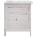 vidaXL Ladă depozitare de grădină alb 50x49x56,5 cm lemn masiv de brad vidaXL Ladă depozitare de grădină alb 50x49x56,5 cm lemn masiv de brad