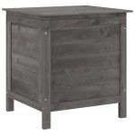 vidaXL Ladă depozitare grădină antracit 50x49x56,5 cm lemn masiv brad vidaXL Ladă depozitare grădină antracit 50x49x56,5 cm lemn masiv brad