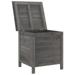 vidaXL Ladă depozitare grădină antracit 50x49x56,5 cm lemn masiv brad vidaXL Ladă depozitare grădină antracit 50x49x56,5 cm lemn masiv brad