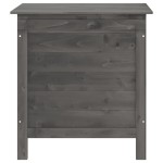 vidaXL Ladă depozitare grădină antracit 50x49x56,5 cm lemn masiv brad vidaXL Ladă depozitare grădină antracit 50x49x56,5 cm lemn masiv brad