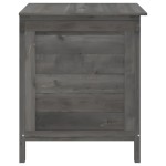 vidaXL Ladă depozitare grădină antracit 50x49x56,5 cm lemn masiv brad vidaXL Ladă depozitare grădină antracit 50x49x56,5 cm lemn masiv brad