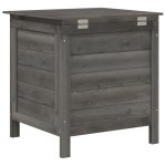 vidaXL Ladă depozitare grădină antracit 50x49x56,5 cm lemn masiv brad vidaXL Ladă depozitare grădină antracit 50x49x56,5 cm lemn masiv brad