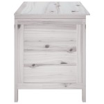 vidaXL Ladă depozitare de grădină alb 99x49,5x58,5 cm lemn masiv brad vidaXL Ladă depozitare de grădină alb 99x49,5x58,5 cm lemn masiv brad