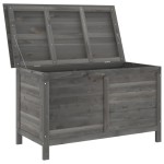 vidaXL Ladă depozitare grădină antracit 99x49,5x58,5cm lemn masiv brad vidaXL Ladă depozitare grădină antracit 99x49,5x58,5cm lemn masiv brad