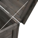 vidaXL Ladă depozitare grădină antracit 99x49,5x58,5cm lemn masiv brad vidaXL Ladă depozitare grădină antracit 99x49,5x58,5cm lemn masiv brad