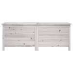 vidaXL Ladă depozitare de grădină alb 150x50x56,5 cm lemn masiv brad vidaXL Ladă depozitare de grădină alb 150x50x56,5 cm lemn masiv brad