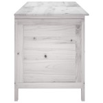 vidaXL Ladă depozitare de grădină alb 150x50x56,5 cm lemn masiv brad vidaXL Ladă depozitare de grădină alb 150x50x56,5 cm lemn masiv brad