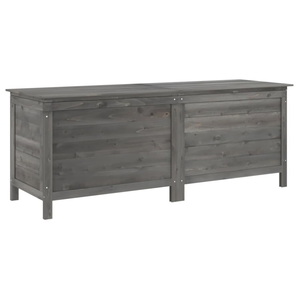 vidaXL Ladă depozitare grădină antracit 150x50x56,5 cm lemn masiv brad