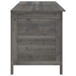 vidaXL Ladă depozitare grădină antracit 150x50x56,5 cm lemn masiv brad vidaXL Ladă depozitare grădină antracit 150x50x56,5 cm lemn masiv brad