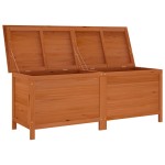 vidaXL Ladă depozitare grădină maro 150x50x56,5 cm lemn masiv brad vidaXL Ladă depozitare grădină maro 150x50x56,5 cm lemn masiv brad
