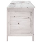 vidaXL Ladă depozitare de grădină alb 198,5x50x56,5 cm lemn masiv brad vidaXL Ladă depozitare de grădină alb 198,5x50x56,5 cm lemn masiv brad