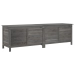 vidaXL Ladă depozitare grădină antracit 198,5x50x56,5 cm lemn brad vidaXL Ladă depozitare grădină antracit 198,5x50x56,5 cm lemn brad