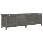 vidaXL Ladă depozitare grădină antracit 198,5x50x56,5 cm lemn brad vidaXL Ladă depozitare grădină antracit 198,5x50x56,5 cm lemn brad