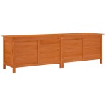 vidaXL Ladă depozitare grădină maro 198,5x50x56,5 cm lemn masiv brad vidaXL Ladă depozitare grădină maro 198,5x50x56,5 cm lemn masiv brad