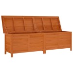 vidaXL Ladă depozitare grădină maro 198,5x50x56,5 cm lemn masiv brad vidaXL Ladă depozitare grădină maro 198,5x50x56,5 cm lemn masiv brad