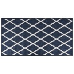 vidaXL Covor de exterior, bleumarin/alb, 80x150 cm, design reversibil vidaXL Covor de exterior, bleumarin/alb, 80x150 cm, design reversibil