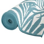 vidaXL Covor de exterior, acvamarin/alb, 80x150 cm, design reversibil vidaXL Covor de exterior, acvamarin/alb, 80x150 cm, design reversibil