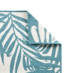vidaXL Covor de exterior, acvamarin/alb, 80x150 cm, design reversibil vidaXL Covor de exterior, acvamarin/alb, 80x150 cm, design reversibil