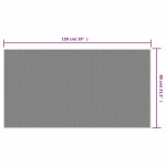 vidaXL Covor de exterior, maro și alb, 80x150 cm, design reversibil vidaXL Covor de exterior, maro și alb, 80x150 cm, design reversibil