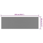vidaXL Covor de exterior, maro și alb, 80x250 cm, design reversibil vidaXL Covor de exterior, maro și alb, 80x250 cm, design reversibil