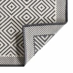 vidaXL Covor de exterior, gri și alb, 80x150 cm, design reversibil vidaXL Covor de exterior, gri și alb, 80x150 cm, design reversibil