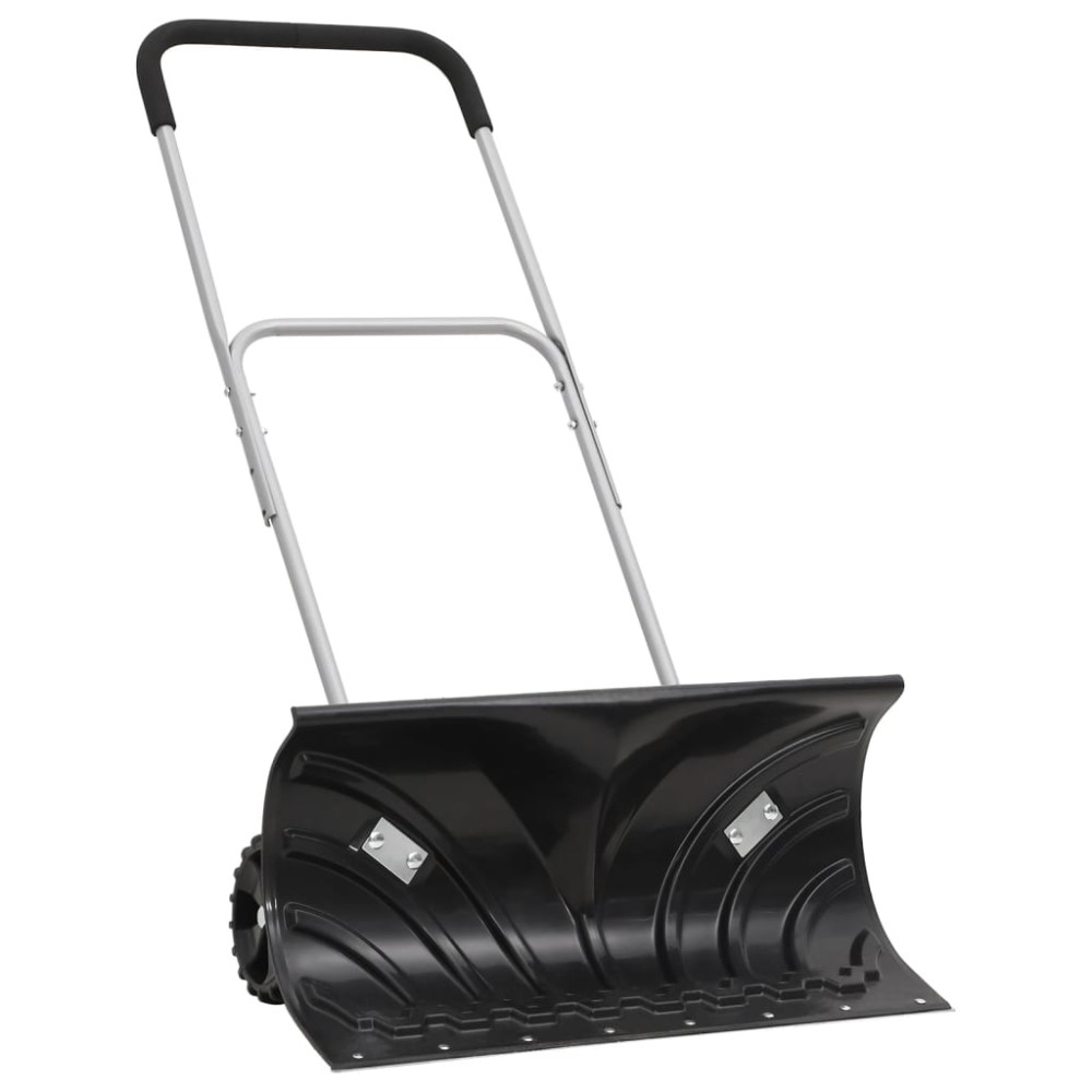 vidaXL Lopată de zăpadă cu mâner extensibil negru 66 cm lamă din oțel