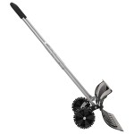 vidaXL Lopată de zăpadă cu mâner extensibil negru 66 cm lamă din oțel vidaXL Lopată de zăpadă cu mâner extensibil negru 66 cm lamă din oțel