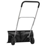 vidaXL Lopată de zăpadă cu mâner extensibil negru 66 cm lamă din oțel vidaXL Lopată de zăpadă cu mâner extensibil negru 66 cm lamă din oțel