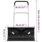 vidaXL Lopată de zăpadă cu mâner extensibil negru 66 cm lamă din oțel vidaXL Lopată de zăpadă cu mâner extensibil negru 66 cm lamă din oțel