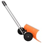 vidaXL Lopată de zăpadă mâner extensibil portocaliu 96cm lamă din oțel vidaXL Lopată de zăpadă mâner extensibil portocaliu 96cm lamă din oțel